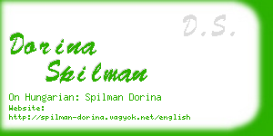 dorina spilman business card